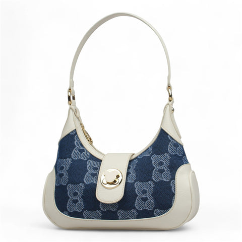 H-928 CHECKED BEAR BLUE