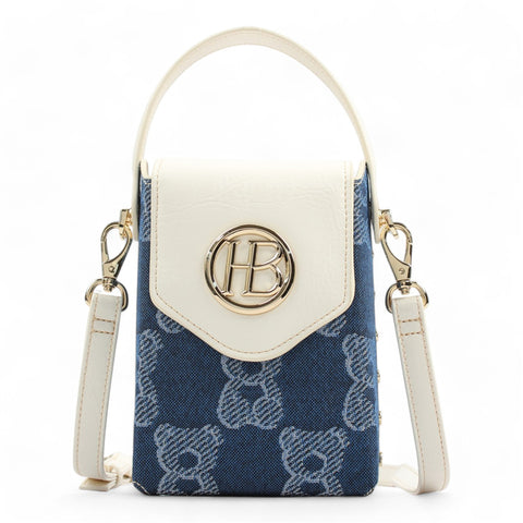 H-951 CHECKED BEAR BLUE